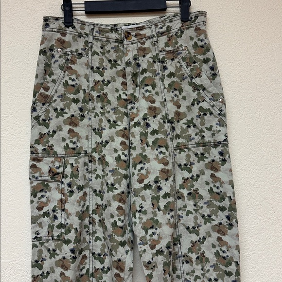Anthropologie womans The Camden Utility Barrel Trousers Size M - Picture 5 of 5